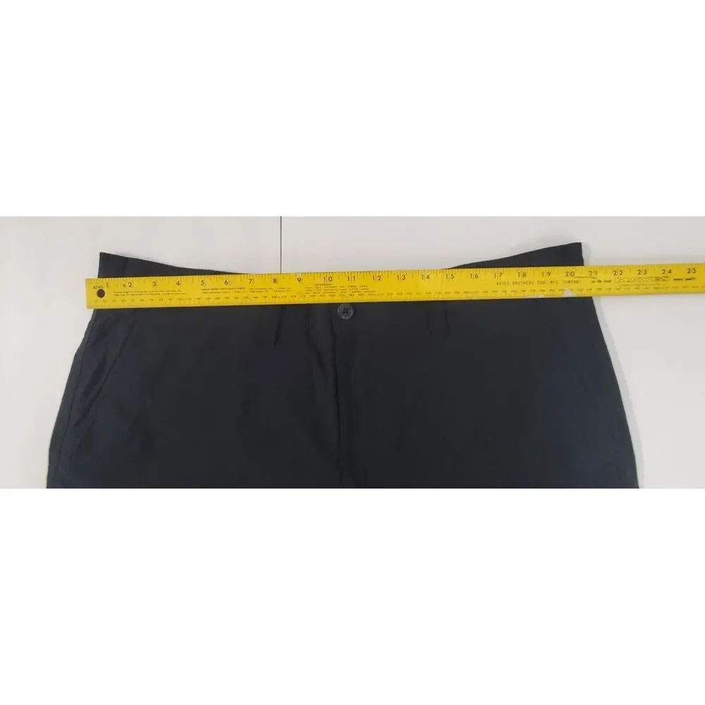 Eddie Bauer Shorts Mens 42 Black Travex Travel Stretch Hiking Trek Trail‎ Fish
